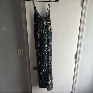 floral cross back long dress Pickup only